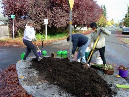 Digging in