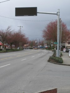 Traffic Information Sign, 14th and Holman