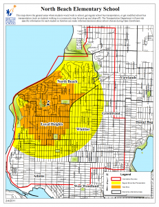 North Beach Elementary Transportation Zones