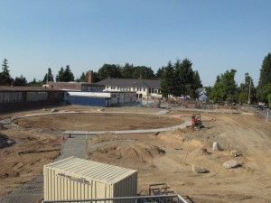 Circular path (north end of park) progress