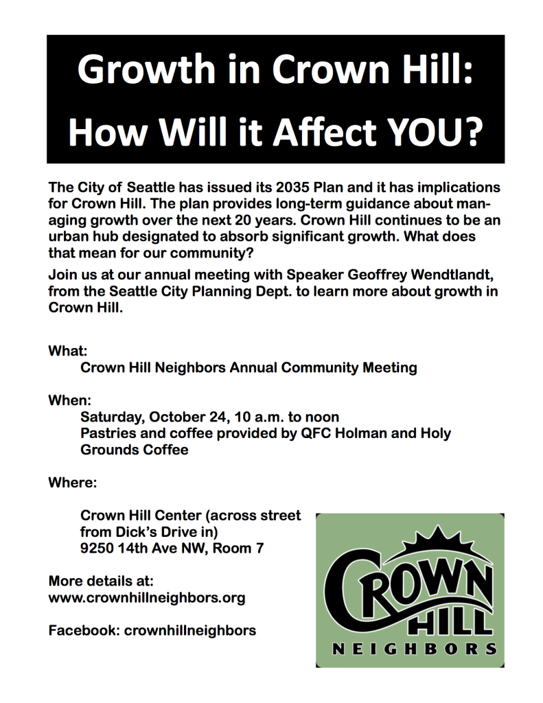 Community Meeting Flyer